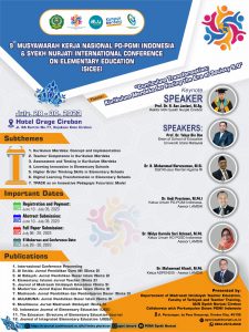 MUSYAWARAH KERJA NASIONAL KE-9 TAHUN 2023 PD-PGMI INDONESIA &amp;  SYEKH NURJATI INTERNATIONAL CONFERENCE ON ELEMENTARY EDUCATION