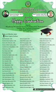 Selamat! Jurusan PGMI IAIN Syekh Nurjati Cirebon Luluskan 74 Wisudawan Gel. XXVII dengan Masa Studi 8 Semester di Tahun 2023