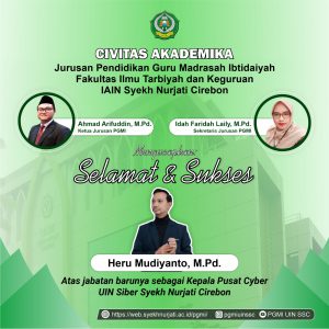 Selamat Kepada Heru Mudiyanto, M.Pd. atas dilantiknya sebagai Kepala Pusat Cyber IAIN Syekh Nurjati Cirebon.