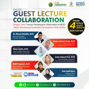 Segera Daftarkan Diri !! Guest Lecture Collaboration Prodi PGMI UINSSC dengan PGMI Universitas Wahid Hasyim