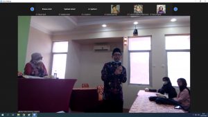 Pimpinan Jurusan dan Tenaga Kependidikan PGMI Menghadiri Monev Tinak Lanjut BLU