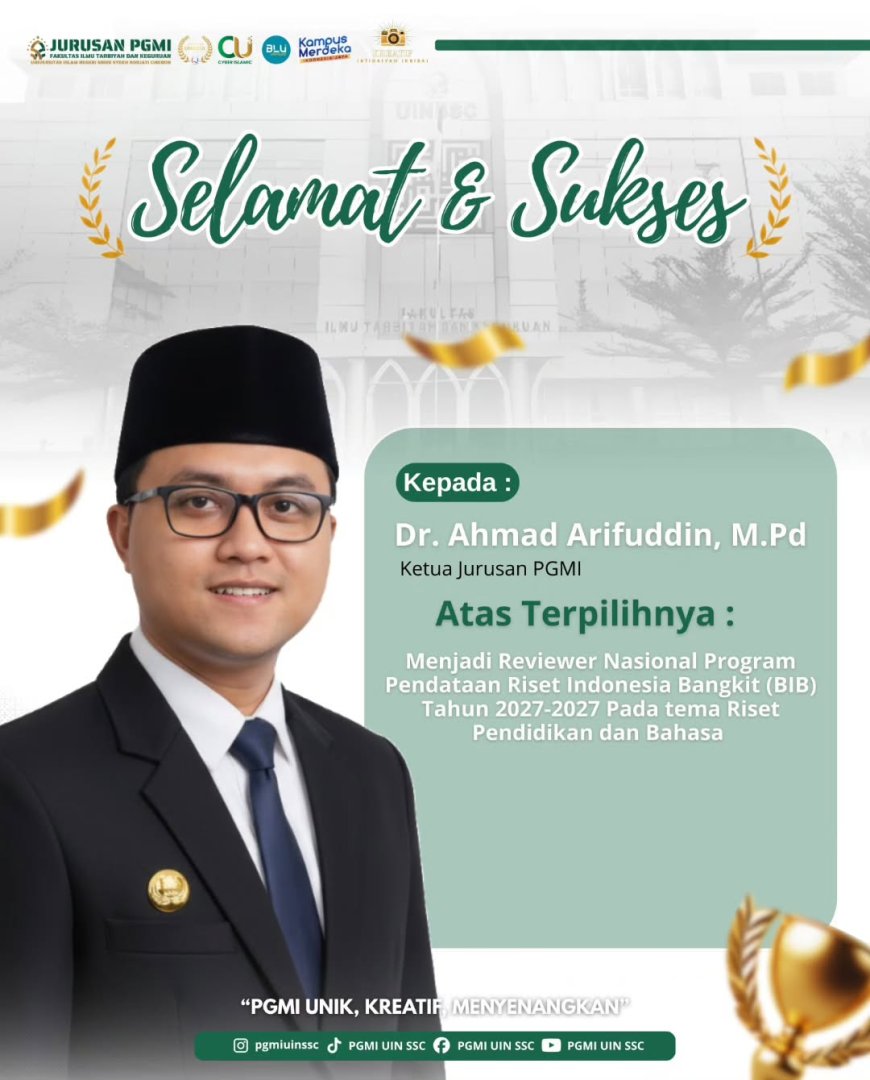 Dosen PGMI UIN Siber Syekh Nurjati Cirebon Dipercaya sebagai Reviewer Nasional Program Pendanaan Riset Indonesia Bangkit 2026–2027