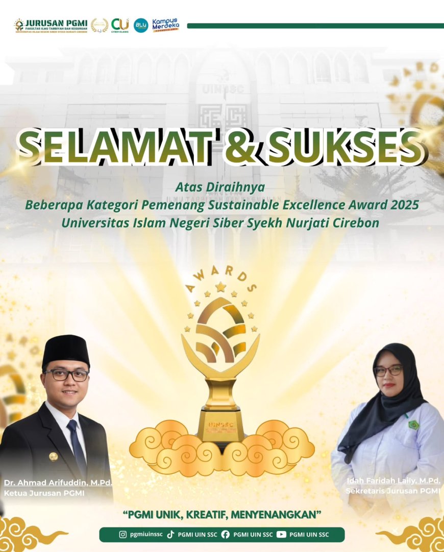 PGMI UIN Siber Syekh Nurjati Cirebon Raih Sejumlah Penghargaan pada Sustainable Excellence Award 2025