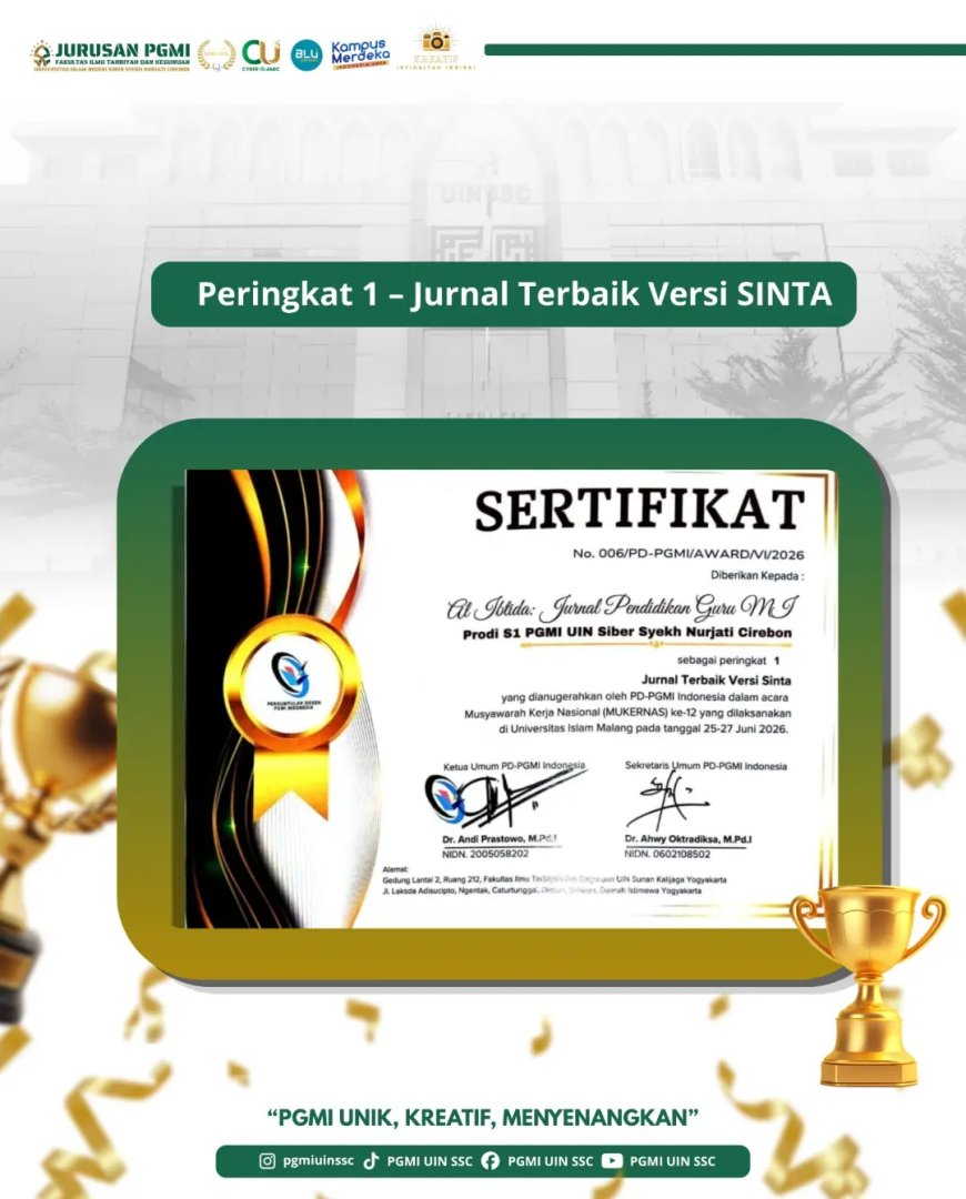 Selamat dan sukses kepada Jurusan PGMI UIN Siber Syekh Nurjati Cirebon atas capaian membanggaka (2).webp Selamat dan sukses kepada Jurusan PGMI UIN Siber Syekh Nurjati Cirebon atas capaian membanggaka (2).webp