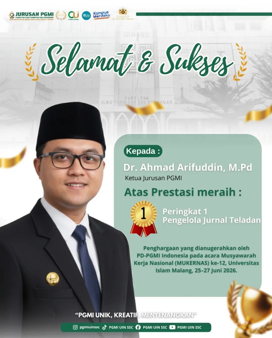 PGMI UIN Siber Syekh Nurjati Cirebon Raih Dua Predikat Terbaik pada MUKERNAS ke-12 PD-PGMI Indonesia
