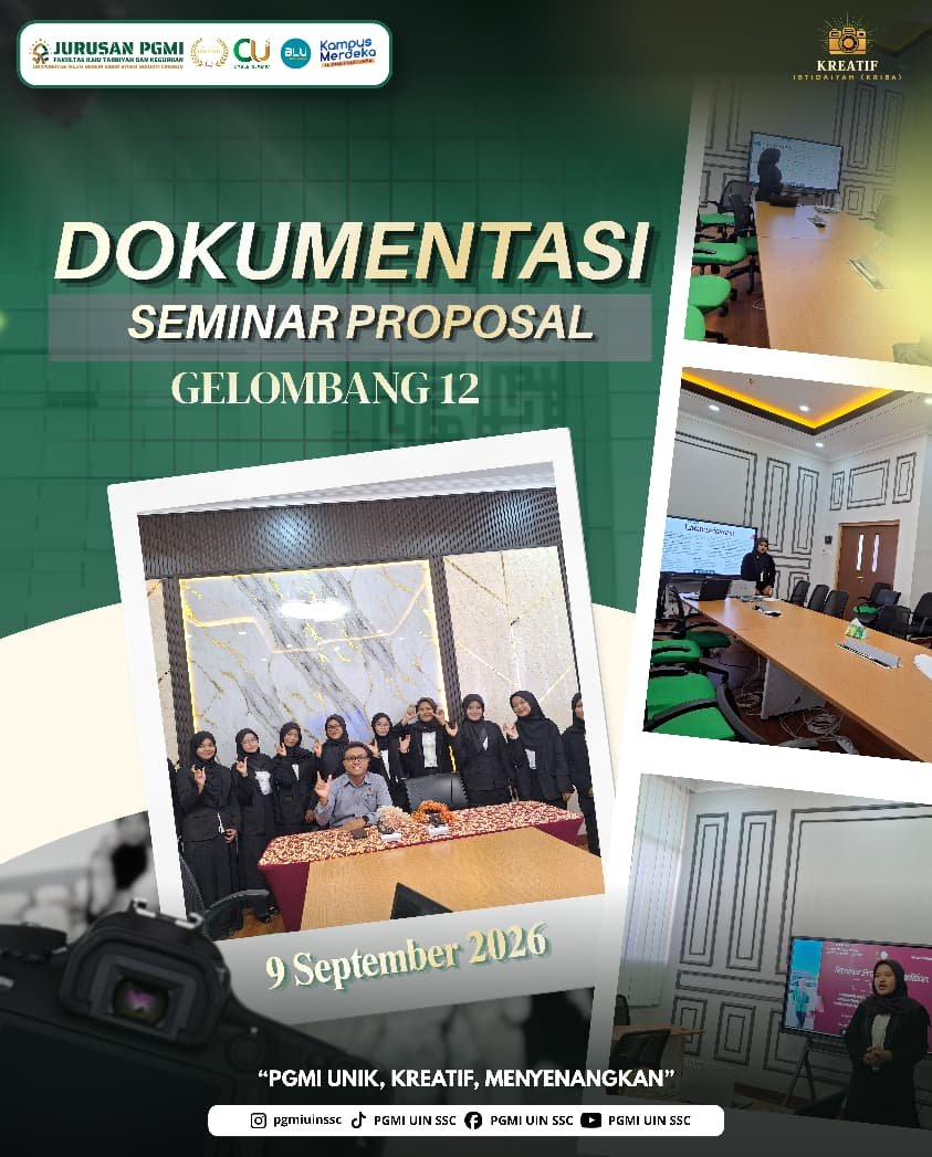 Seminar Proposal Gelombang 12 PGMI Jadi Momentum Mahasiswa Memantapkan Rencana Penelitian