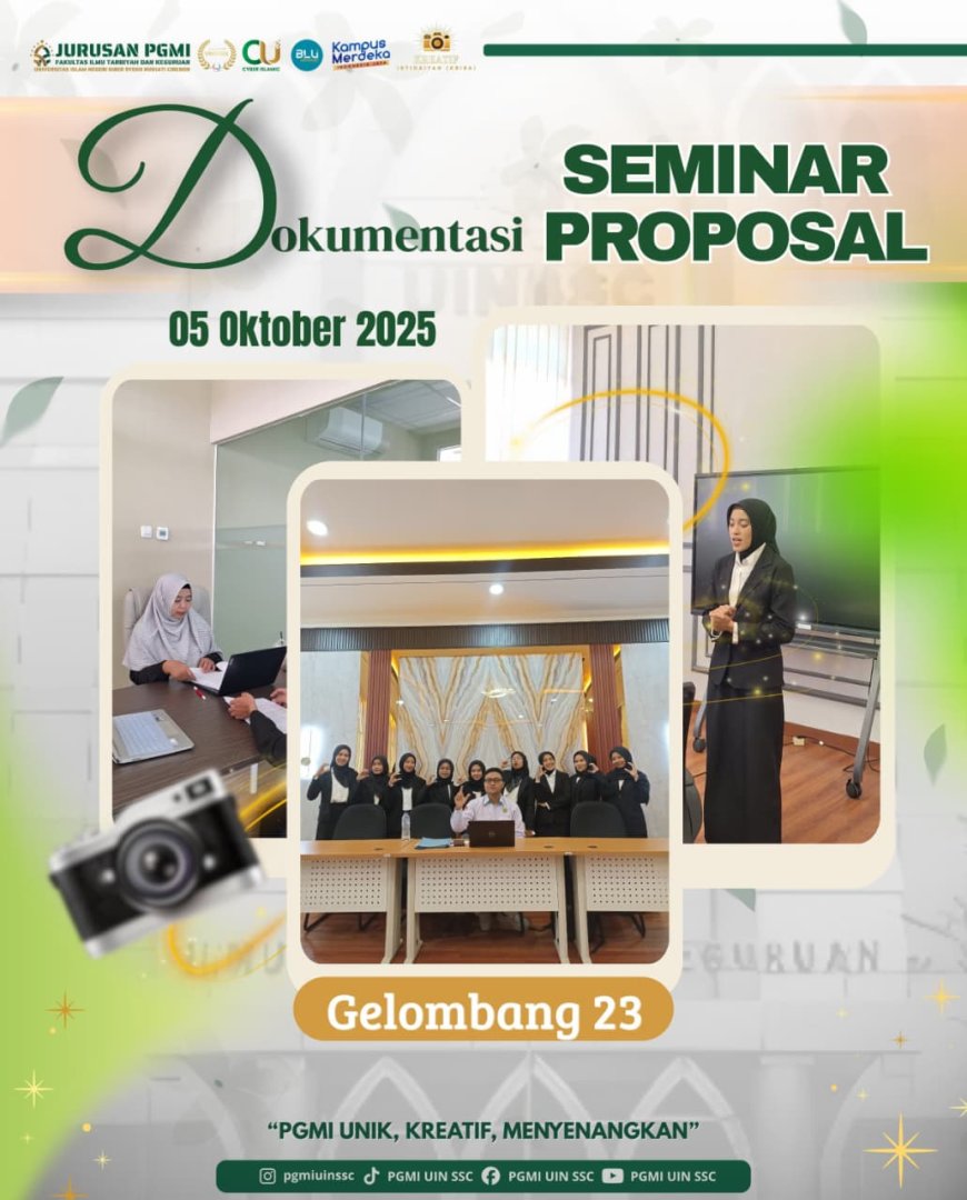 Jurusan PGMI UIN Siber Syekh Nurjati Cirebon Gelar Seminar Proposal Gelombang 23